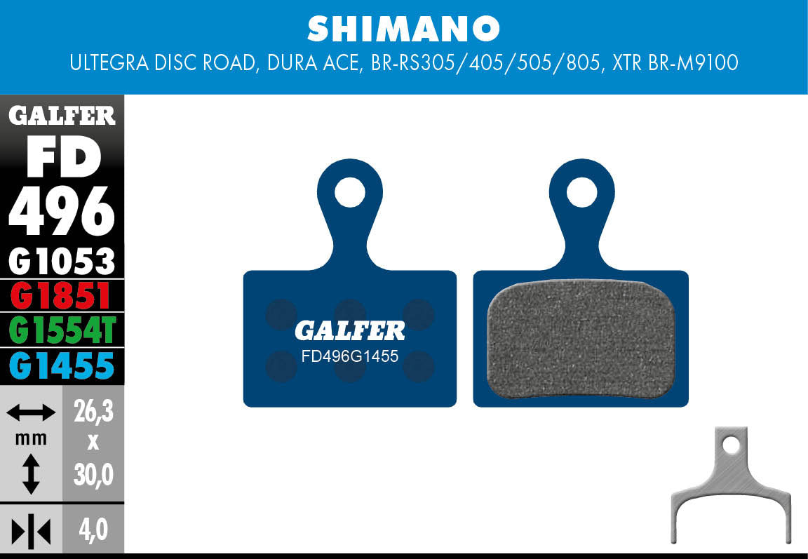 GALFER BIKE ROAD BRAKE PAD SHIMANO DISC ROAD